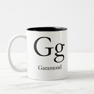 Alphabet Of Typography Mug - Garamond
