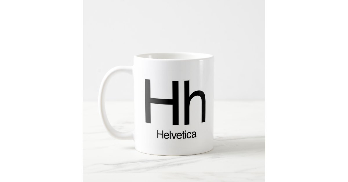 Alphabet Of Typography Mug - Helvetica | Zazzle
