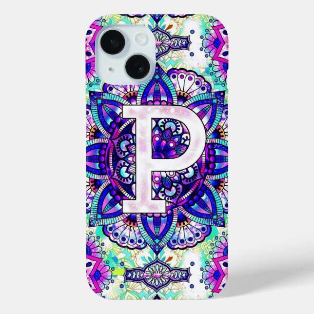 Alphabet P Case-Mate iPhone Case (Back)