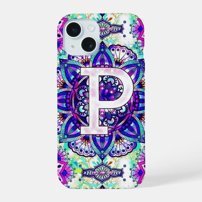 Alphabet P Iphone Case (Back)