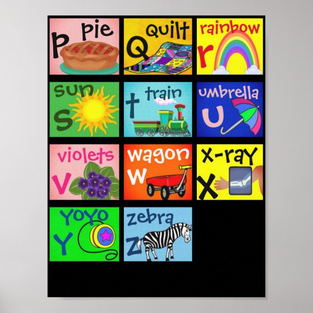 Alphabet page 2 poster (Front)