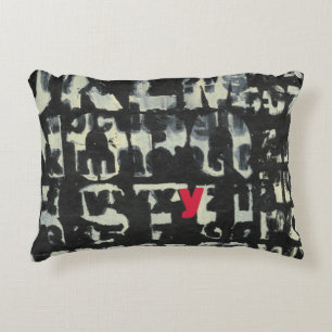Alphabet Painting by Norman Wyatt Accent Pillow