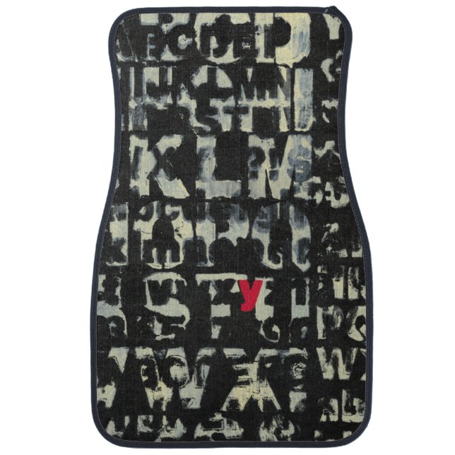 Alphabet Painting by Norman Wyatt Car Mat (Front)