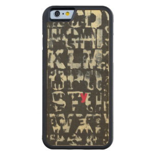 Alphabet Painting by Norman Wyatt Carved Maple iPhone 6 Bumper Case
