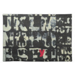 Alphabet Painting by Norman Wyatt Cloth Placemat