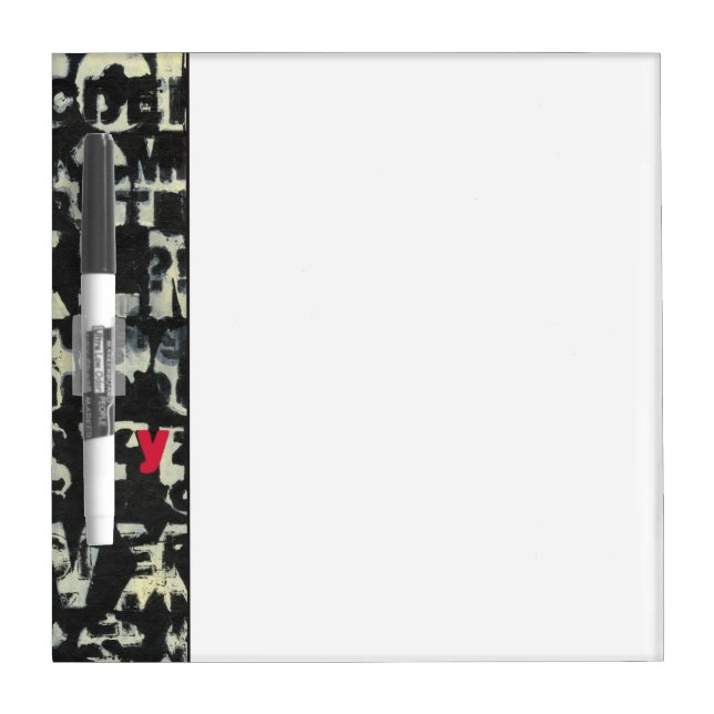 Alphabet Painting by Norman Wyatt Dry Erase Board (Front)