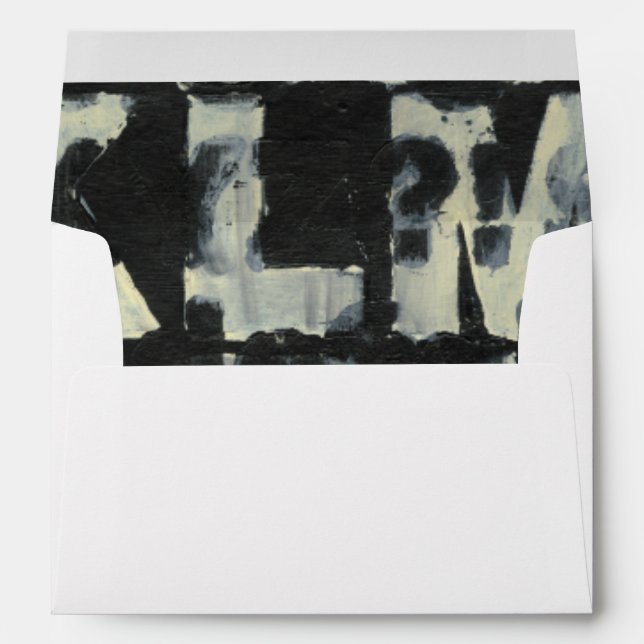 Alphabet Painting by Norman Wyatt Envelope (Back (Bottom))