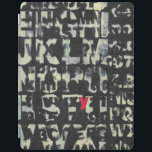 Alphabet Painting by Norman Wyatt iPad Smart Cover<br><div class="desc">If you love taking vision exams then this painting is for you! The letter of the english alphabet are imposed over each other,  almost obscuring them in this painting by Norman Wyatt. The letter Y stands out thanks to its pink coloration.</div>