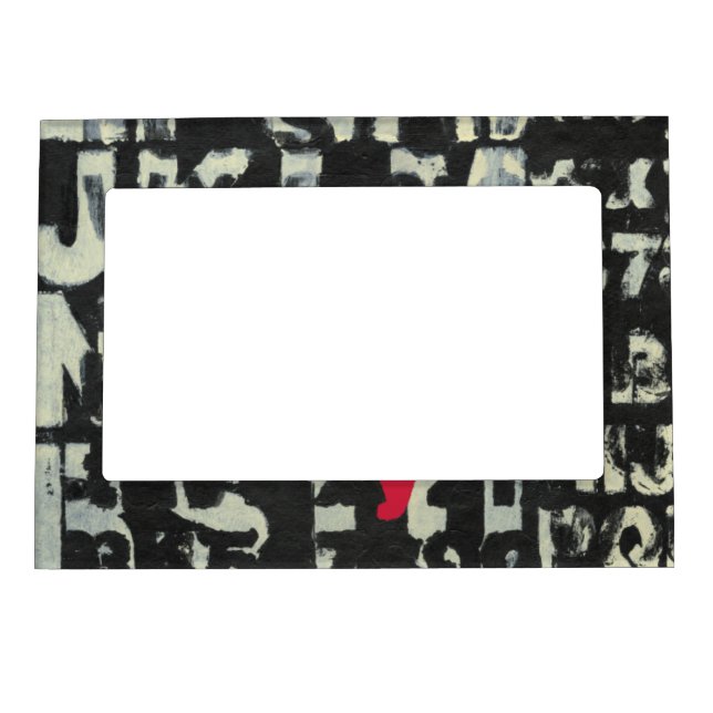 Alphabet Painting by Norman Wyatt Magnetic Picture Frame (Front)