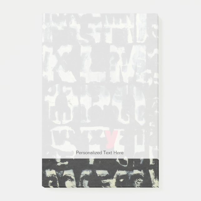 Alphabet Painting by Norman Wyatt Post-it Notes (Front)