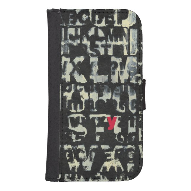 Alphabet Painting by Norman Wyatt Samsung Galaxy Wallet Case (Front)