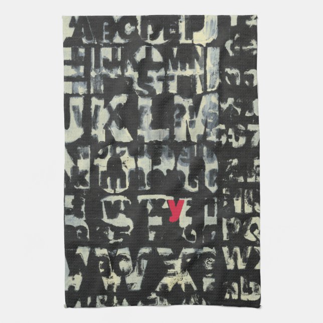 Alphabet Painting by Norman Wyatt Towel (Vertical)