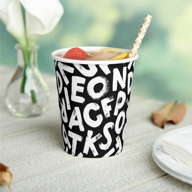 Alphabet Paper Cups (Insitu)