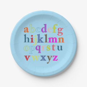 Alphabet Paper Plate