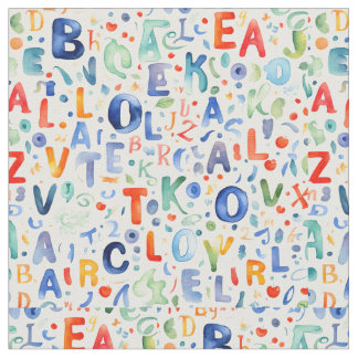 Alphabet Pattern  Fabric