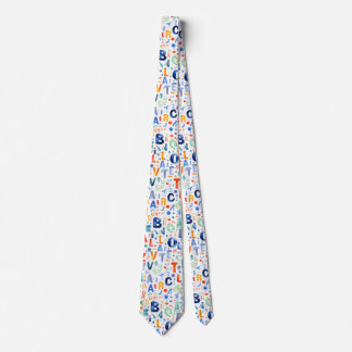 Alphabet Pattern  Neck Tie