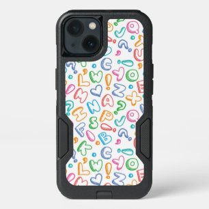 alphabet pattern iPhone 13 case