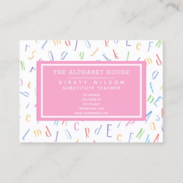 Alphabet Pattern - Substitute Teacher / Tutor