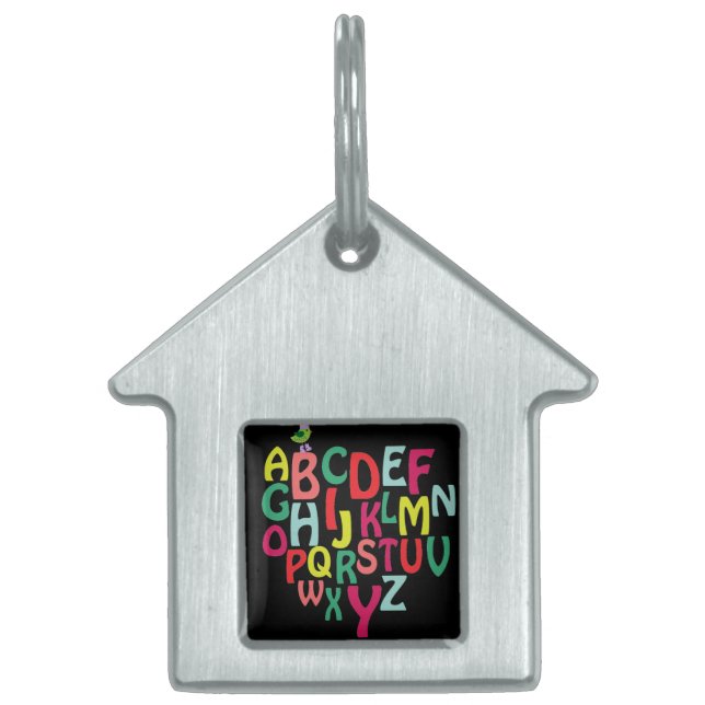 Alphabet Pet ID Tag (Front)