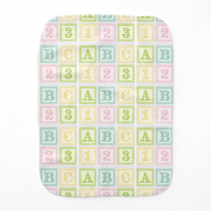 Alphabet Pink Baby Girl Name Personalized Baby Bur Burp Cloth