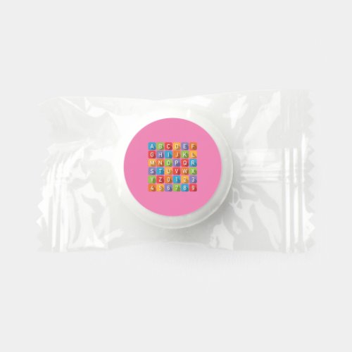 Alphabet Pink Birthday Candy Sweets