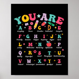 Alphabet Positive Affirmations Ck To School Teache Poster