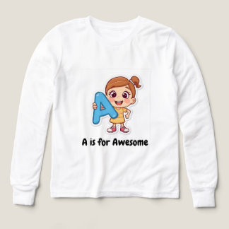 Alphabet Positive Kids Design – A is for AwT-Shirt Tri-Blend Shirts