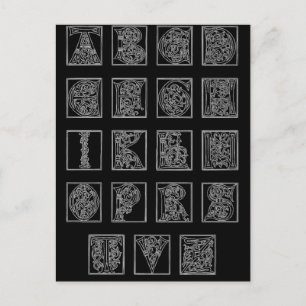 Alphabet Post Card