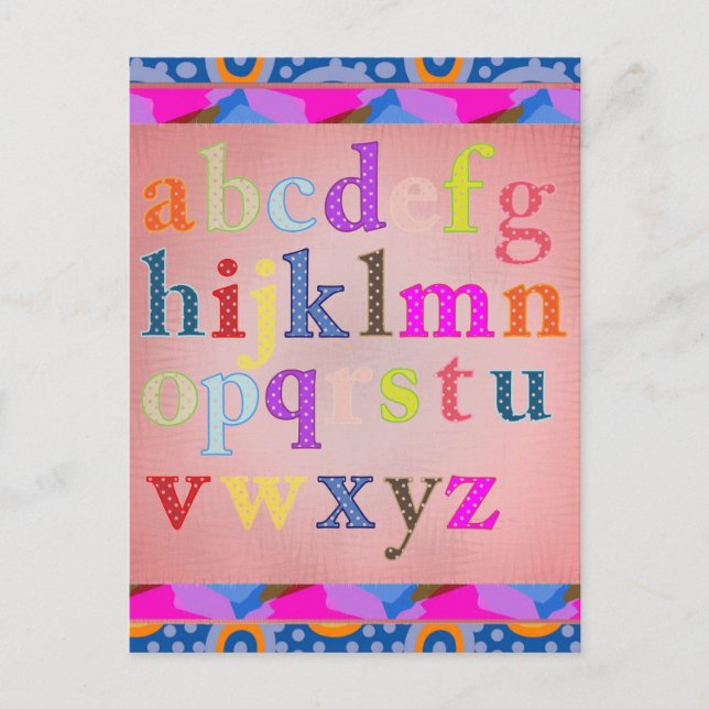 Alphabet Postcard (Front)