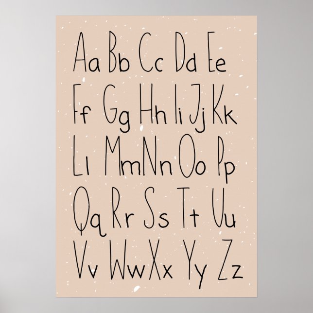 Alphabet Poster (Front)