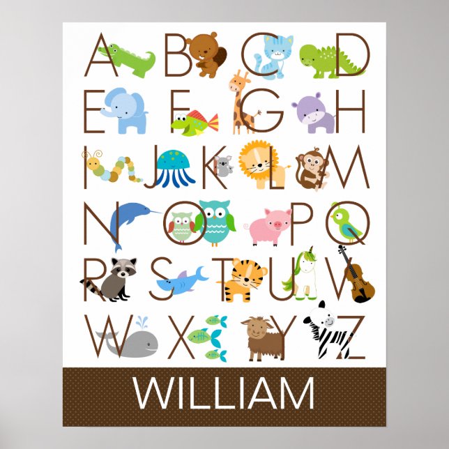 Alphabet Poster for Kids (Front)