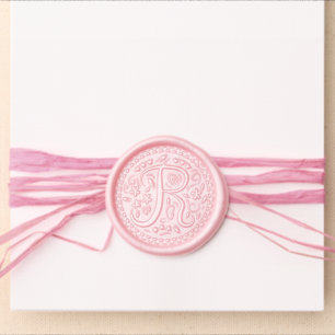 Alphabet R Wax Seal Sticker