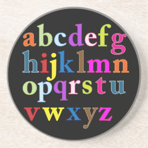Alphabet Sandstone Coaster