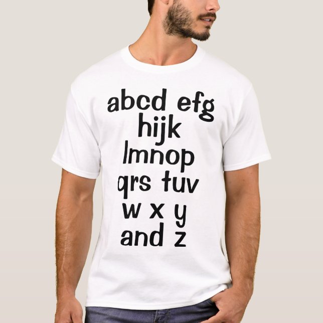 Alphabet Song Men's T-Shirt (Front)