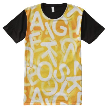 Alphabet soup design tee