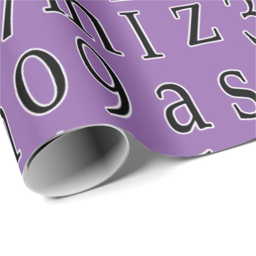 Alphabet Soup Pick Your Own Color Wrapping Paper