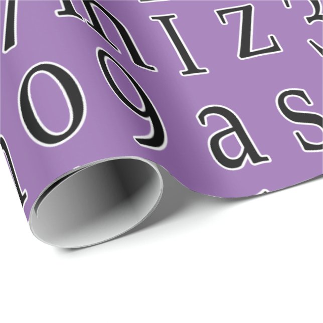 Alphabet Soup Pick Your Own Color Wrapping Paper (Roll Corner)