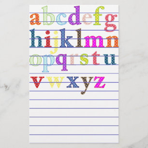 Alphabet Stationery