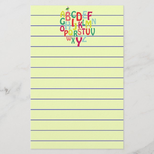 Alphabet Stationery (Front)