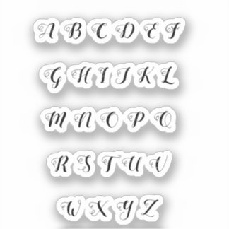 Alphabet  sticker