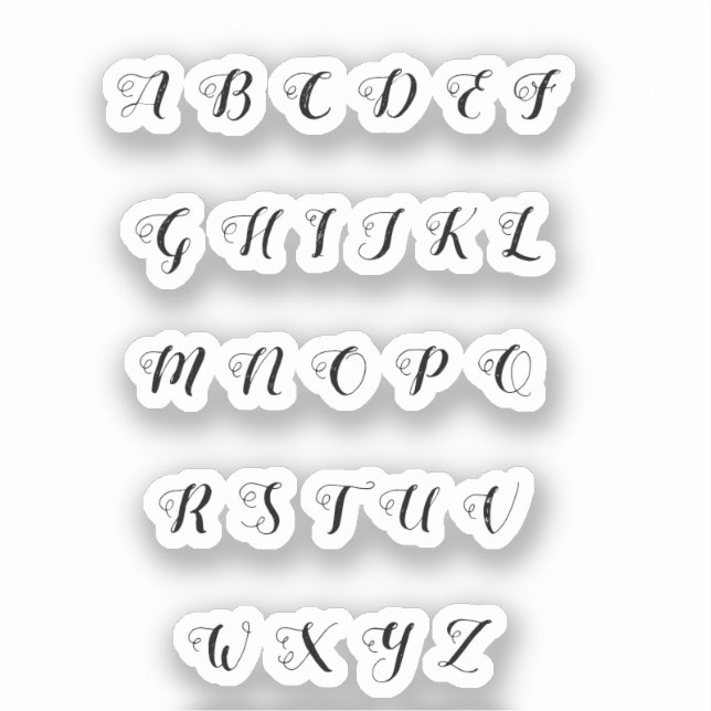 Alphabet  sticker (Front)