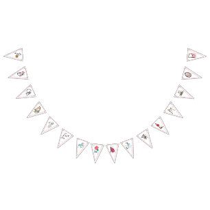 Alphabet storybook abc school party bunting flags