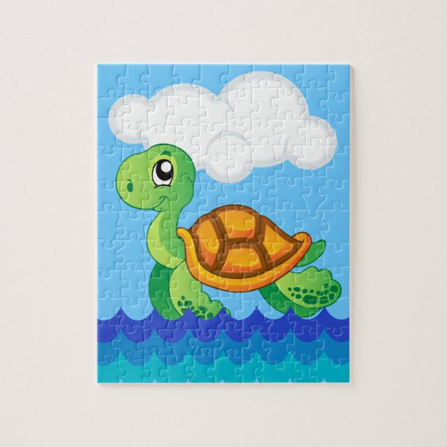 Alphabet T For Turtle Puzzle (Vertical)