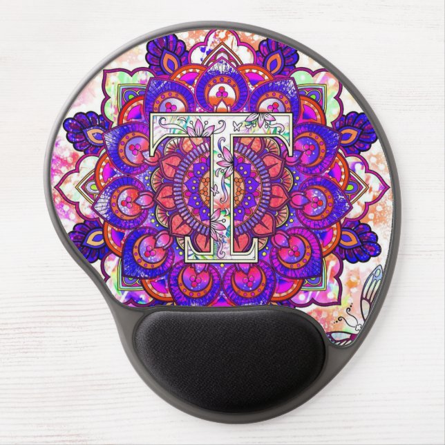 Alphabet T Gel Mouse Pad (Front)