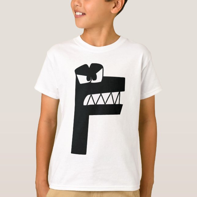 Alphabet T-Shirt Letter F (Front)