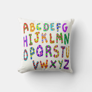 Alphabet Throw Pillow