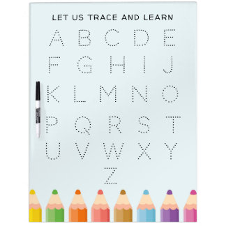 Alphabet tracing A to Z preschool educational Dry Erase Board