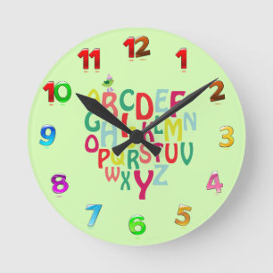 Alphabet Wall Clock