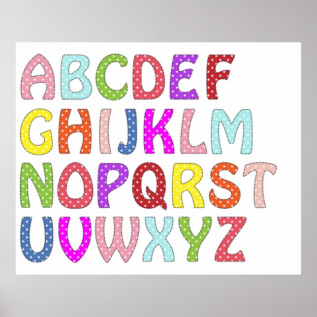 ALPHABET wall poster  (Front)
