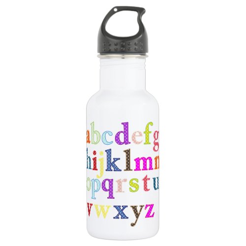 Alphabet Water Bottle